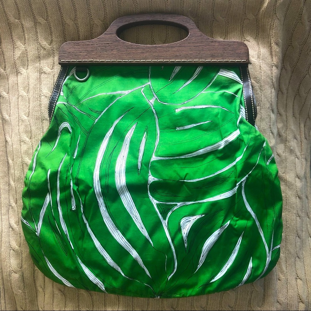*SOLD* MIU MIU Tropical Top Handle Tote Bag